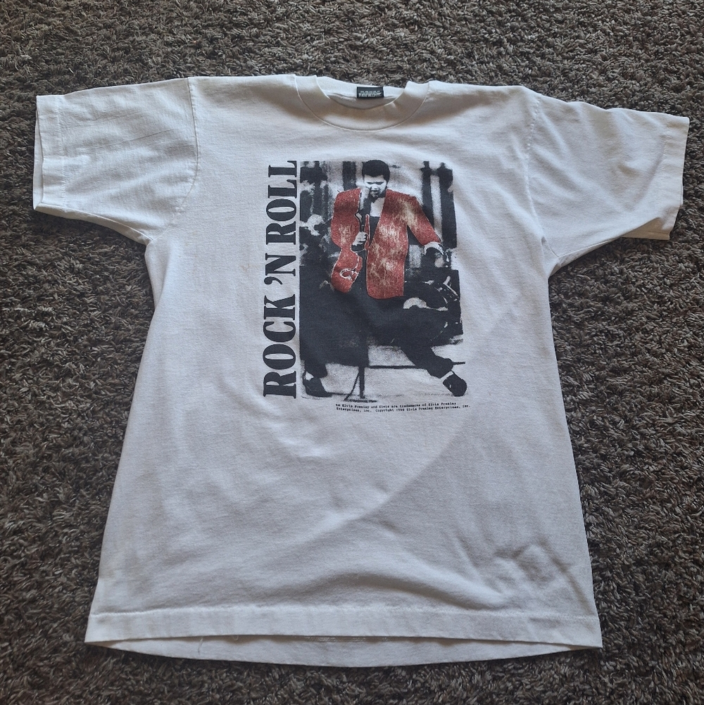 Vintage Elvis Presley Rock N Roll Shirt Size "L"